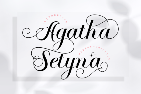 Agatha Setyna: An Elegant Handwritten Font Review