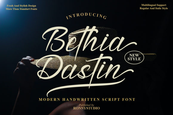 Bethia Dastin: A Handwritten Typeface for Elegant Editorial Design
