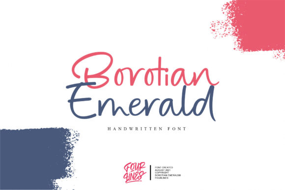 Borotian Emerald: A Graceful Script Typeface for Editorial Design