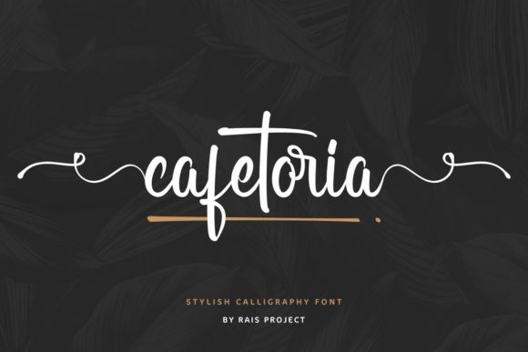 Cafetoria: The Elegant Handwritten Font for Crafters