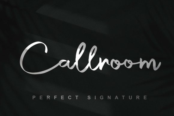 Callroom: A Handwritten Font for Editorial Design
