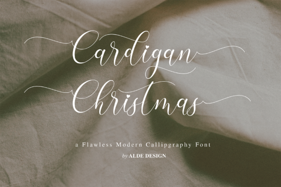 Cardigan Christmas: A Designer’s Take on Elegant Script Fonts
