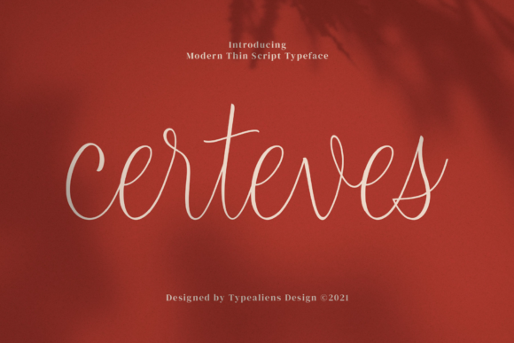 Certeves: A Handwritten Font for Modern Web Design