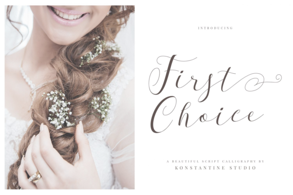 First Choice: The Script Font for Scroll-Stopping Design