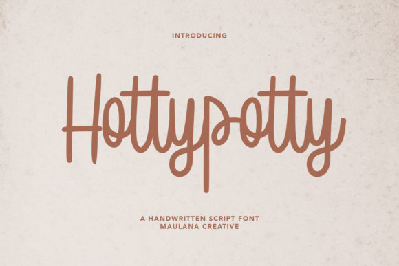Hottypotty: The Handwritten Font That Elevates Your Craft