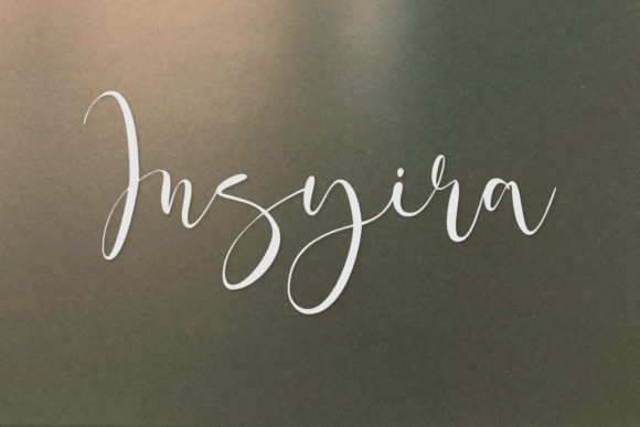 Insyira: A Dainty Script Font for Editorial Design