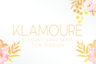 Klamoure Thin: A Modern Typeface for Branding
