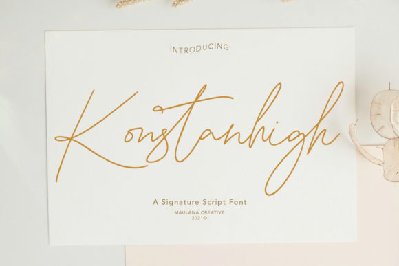 Konstanhigh: A Script Font for Elegant Branding