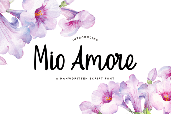 Mio Amore: An Elegant Script Font for Editorial Design