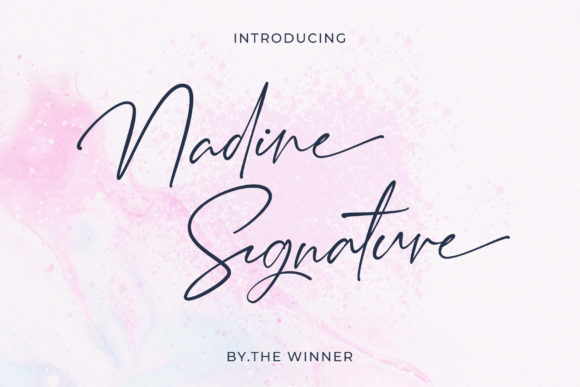 Nadine Signature: A Premium Script Font for Branding