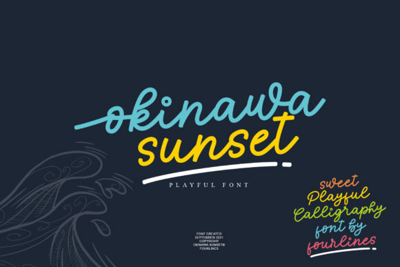 Okinawa Sunset: A Handwritten Font for Modern Web Design