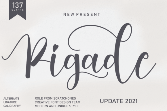 Pigade: A Handwritten Font for Makers