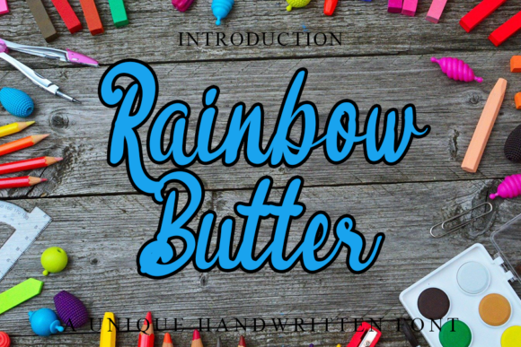Rainbow Butter: A Handwritten Font for Branding