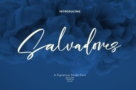 Salvadores Signature: The Handwritten Font for Bold Campaigns