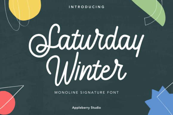 Saturday Winter: A Monoline Typeface for Modern Branding