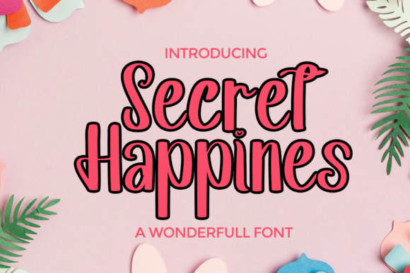 Secret Happines: A Handwritten Font for Elegant Branding