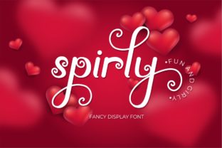 Spirly Font: A Romantic Typeface for Makers