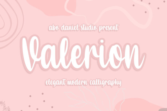 Valerion: A Dainty Script Font for Crafters